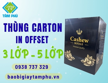Thùng carton in offset - Cách tạo dấu ấn riêng cho từng sản phẩm