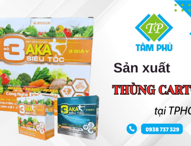 Xưởng sản xuất thùng carton TPHCM chất lượng, giá tốt theo yêu cầu 